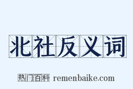 北社反义词是什么意思的图片